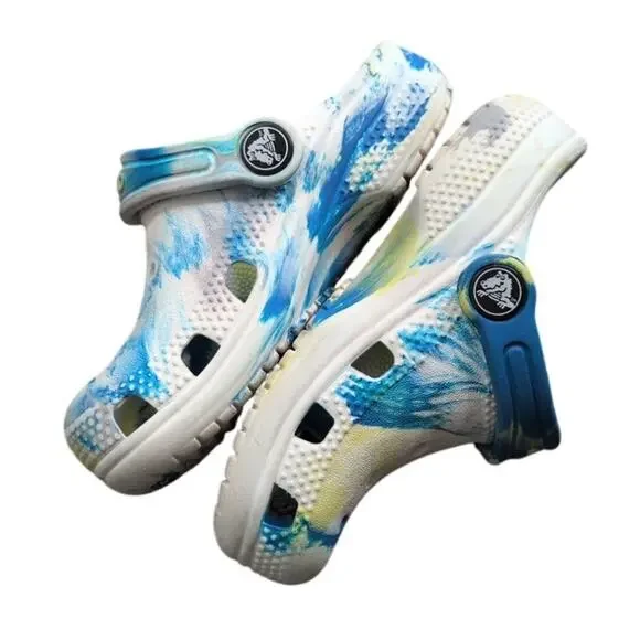 Toddler Crocs – Size 8 – Paint Splatter Design - Picture 2 of 4